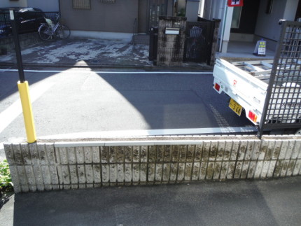 名古屋市中川区のブロック塀の解体工事