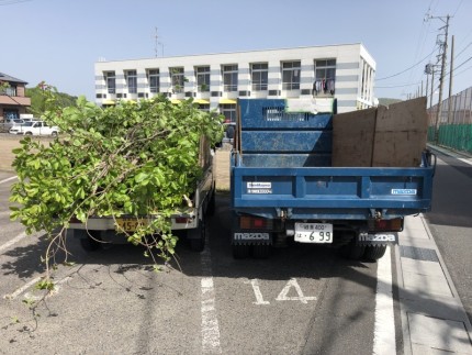 岐阜市｜庭木廃材積替え