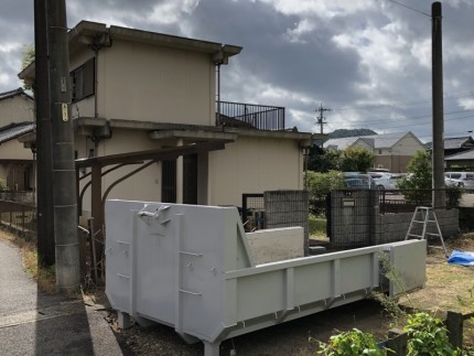 お風呂の解体|コンテナ設置|愛知県犬山市