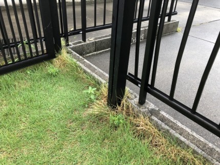 岐阜市｜柵フェンスの撤去｜着工前