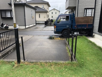 岐阜市｜柵フェンスの撤去