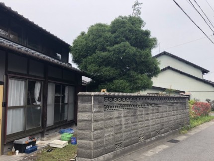 着工前｜岐阜市の庭木伐採