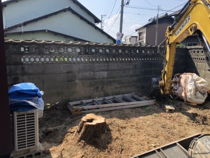 伐採完工｜岐阜市の庭木伐採