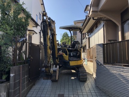 名古屋市南区のブロック解体