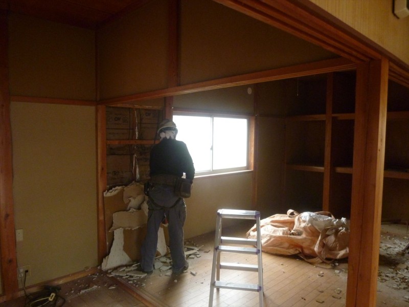 名古屋市昭和区の木造住宅の内装解体｜廃棄物の分別
