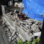 名古屋市ブロック塀の解体工事
