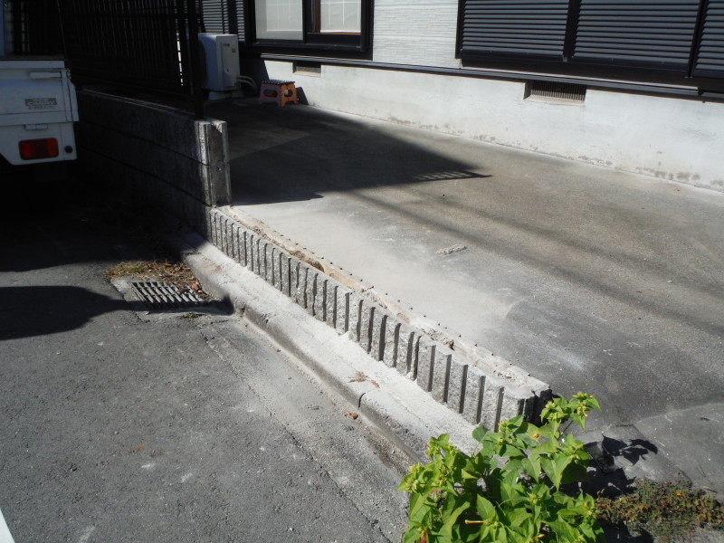 名古屋市中川区のブロック塀の解体工事
