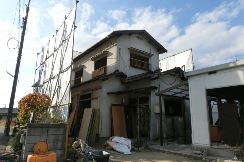 岐阜県可児市の木造住宅解体工事