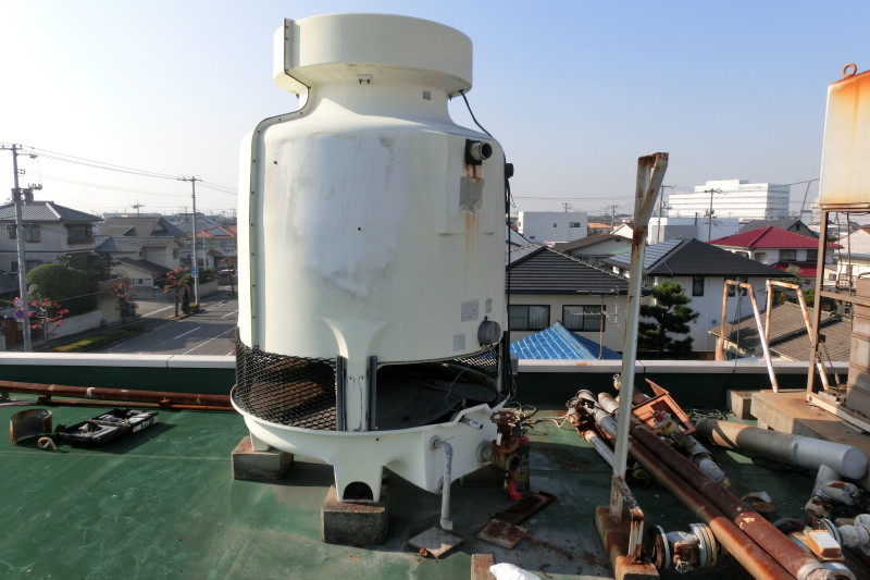 名古屋市北区の冷却塔の撤去工事お見積り調査