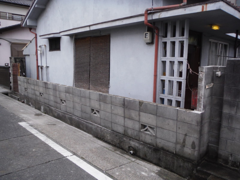 名古屋市守山区｜ブロック塀の解体工事