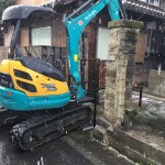 岐阜県美濃加茂市の門柱ブロックの撤去工事【1日作業8万円】