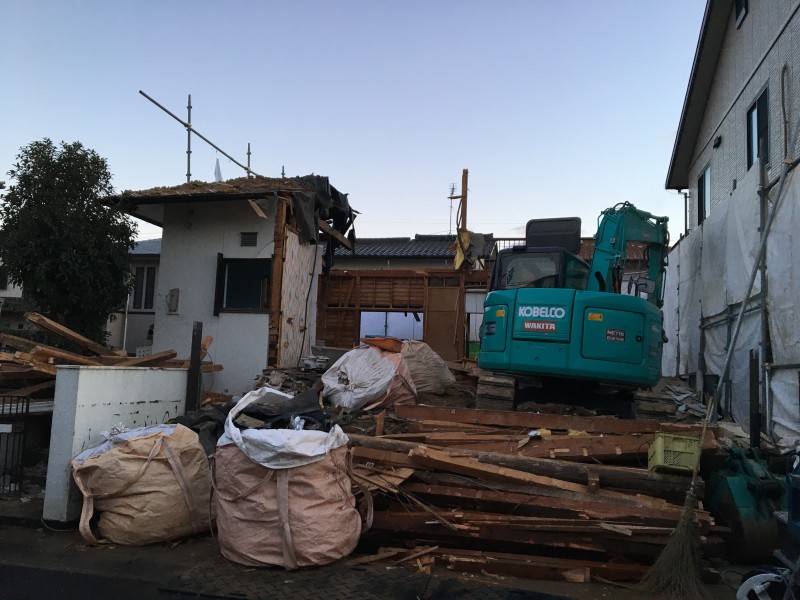 愛知県犬山市の木造２階建て解体工事