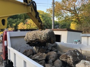 庭石の撤去｜名古屋市守山区