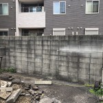 【費用事例】名古屋市東区ブロック塀の解体工事【断面の仕上げ】