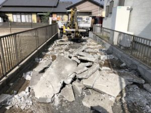 【費用事例】名古屋市西区の駐車場コンクリート撤去【50平米25万円】