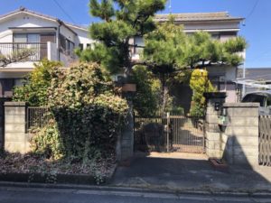 名古屋市中村区の庭石撤去お見積調査【中古住宅を購入】