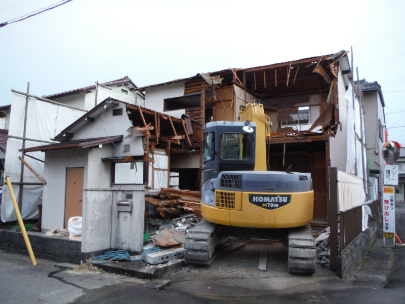 愛知県犬山市の木造2階建て住宅の解体工事例