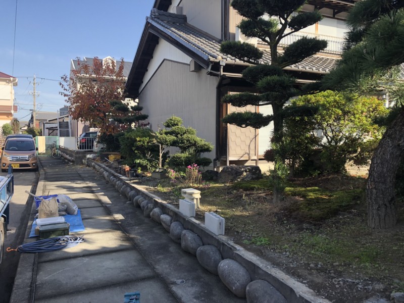 愛知県春日井市のブロック塀の解体撤去