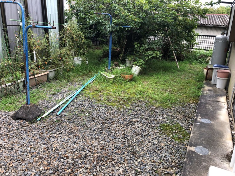 名古屋市名東区のお庭の解体リフォーム【着工前】