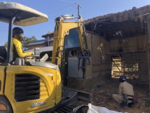 愛知県江南市の木造平屋建て家の解体工事【22坪60万円】