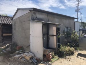愛知県犬山市の木造平屋の家の解体工事【解体費用 25坪75万円】