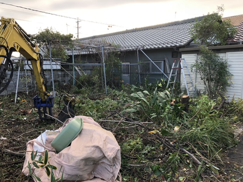 愛知県一宮市の庭木の伐採処分