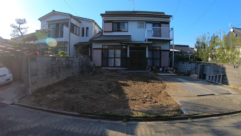 名古屋市中村区上石川町の駐車場工事とブロック・フェンス設置工事